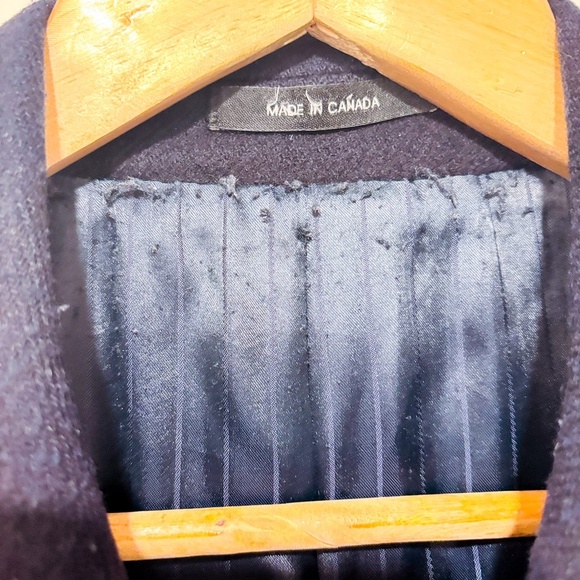 BIELA Navy wool coat - Picture 9 of 9